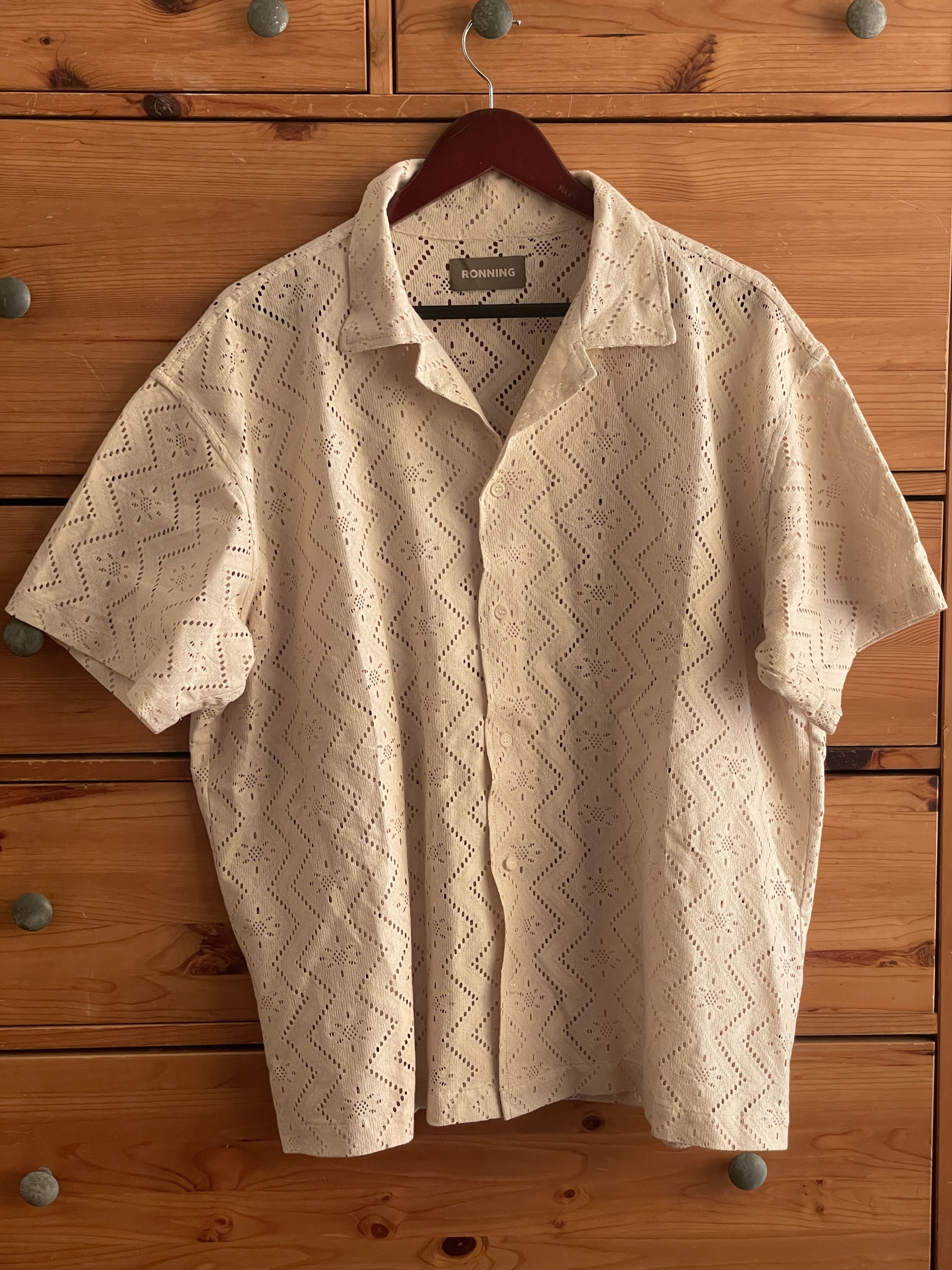 Ronning Ronning Lace Shirt Stone Size US XL / EU 56 / 4 - 6 Thumbnail