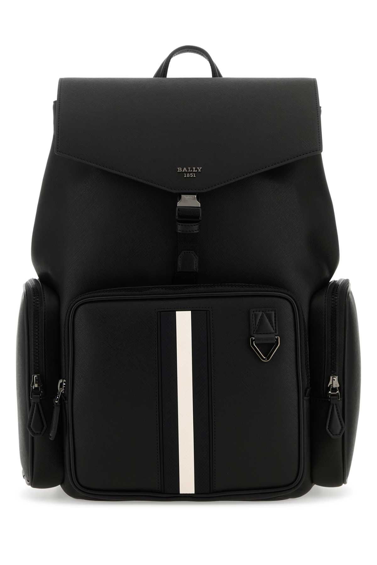 Bally Black Leather Maxi Backpack | Grailed