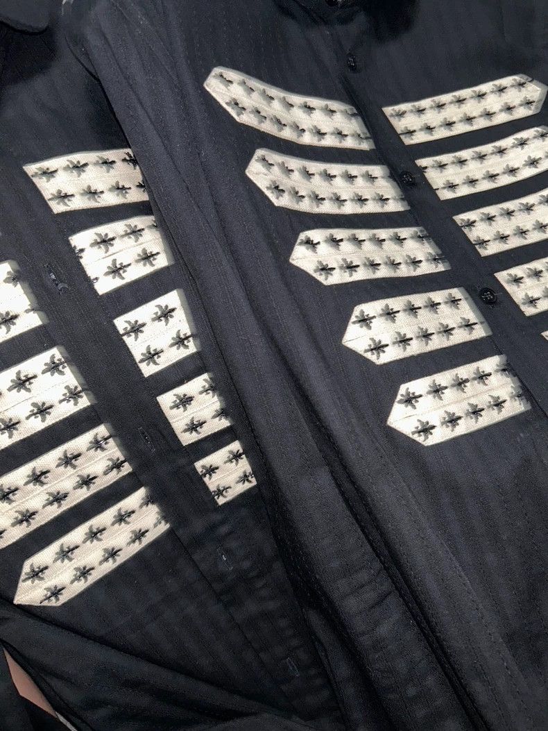 Yves Saint Laurent Saint Laruent size 37 2020SS Black and White Court Shirt 25 Size US M / EU 48-50 / 2 - 2 Thumbnail