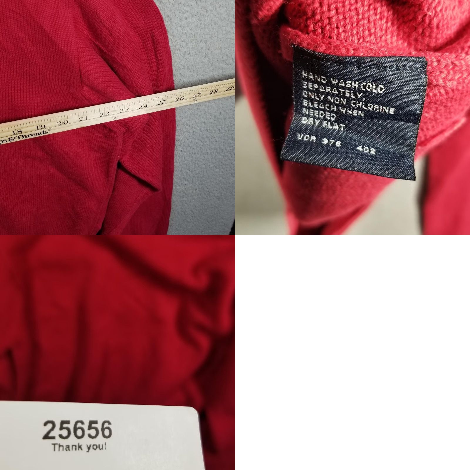Nautica Nautica Sweater Mens Large Red 100% Cotton Knit Crewneck Pullover Logo Knit Style Tight-Knit Long Sleeve Casual Winter Size US L / EU 52-54 / 3 - 8 Thumbnail