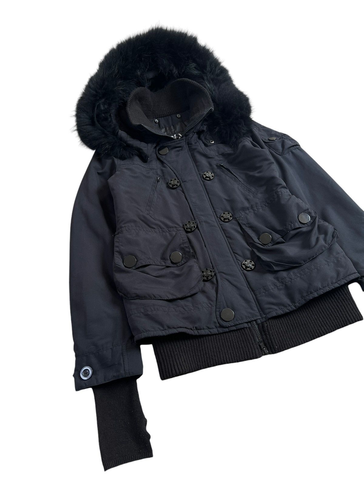SLY Sly Baroque Fur Cargo Jacket LGB I6W9 Inspired Size US S / EU 44-46 / 1 - 5 Thumbnail
