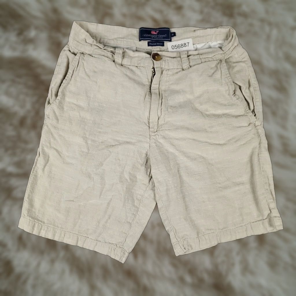 Vineyard Vines VINTAGE Vineyard Vines Shorts Mens Size 28 Chino Flat Front Casual Beige Cotton Summer Size US 28 / EU 44 - 1 Thumbnail