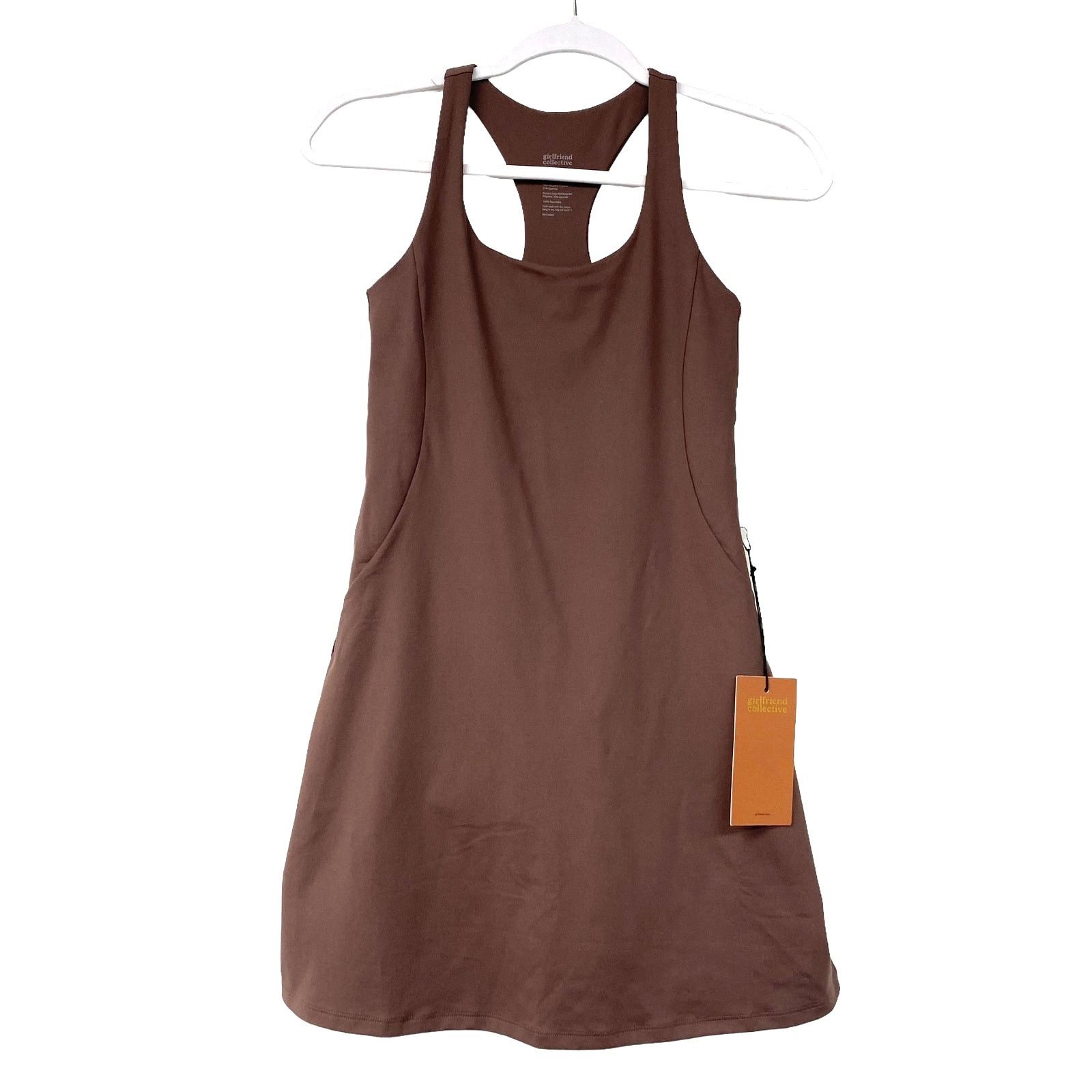 Girlfriend Collective Girlfriend Collective Brown Paloma Racerback Dress Size S / US 4 / IT 40 - 1 Thumbnail