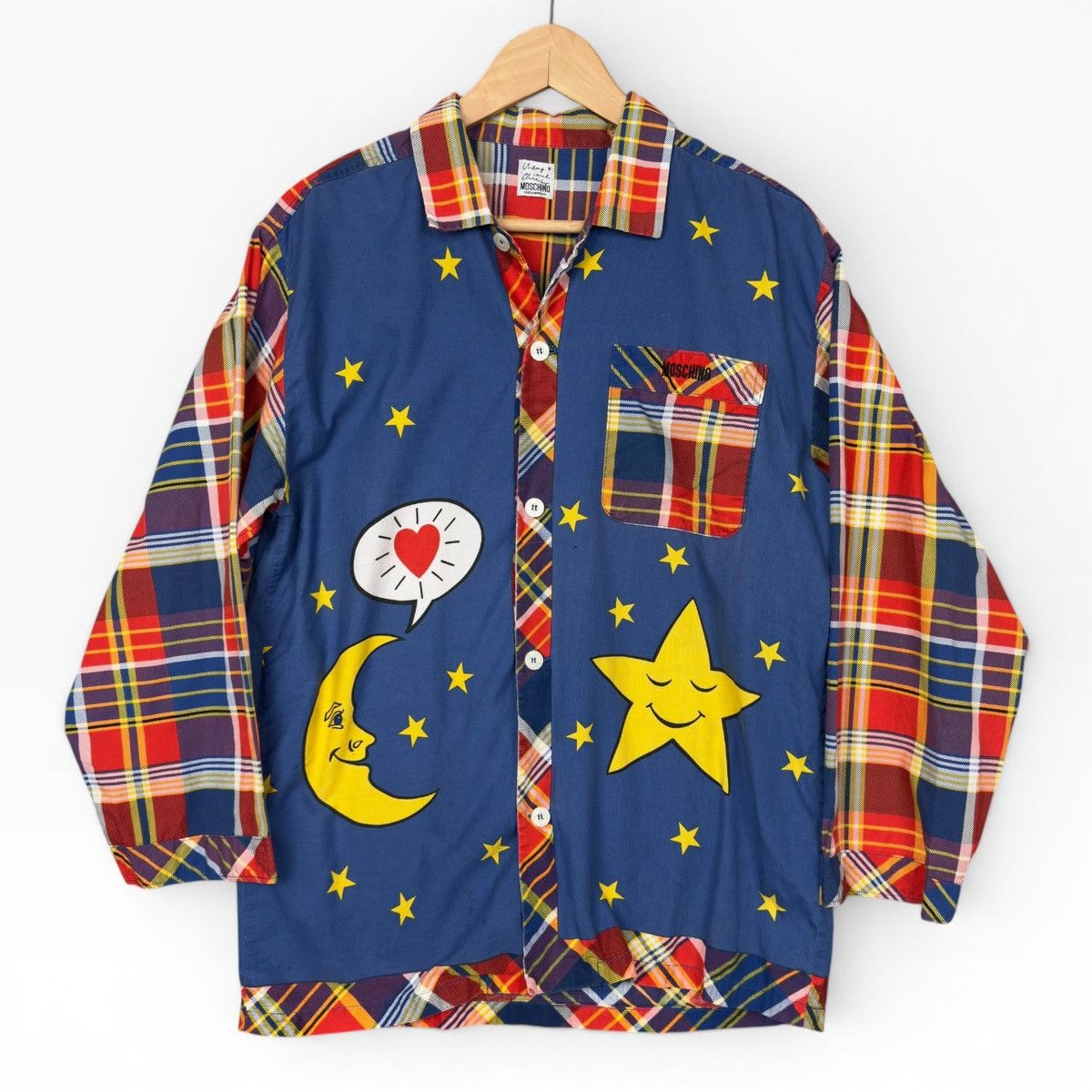 Moschino Moschino Cheap & Chic RARE VTG Shirt Moon Patchwork Japan M Size M / US 6-8 / IT 42-44 - 6 Thumbnail