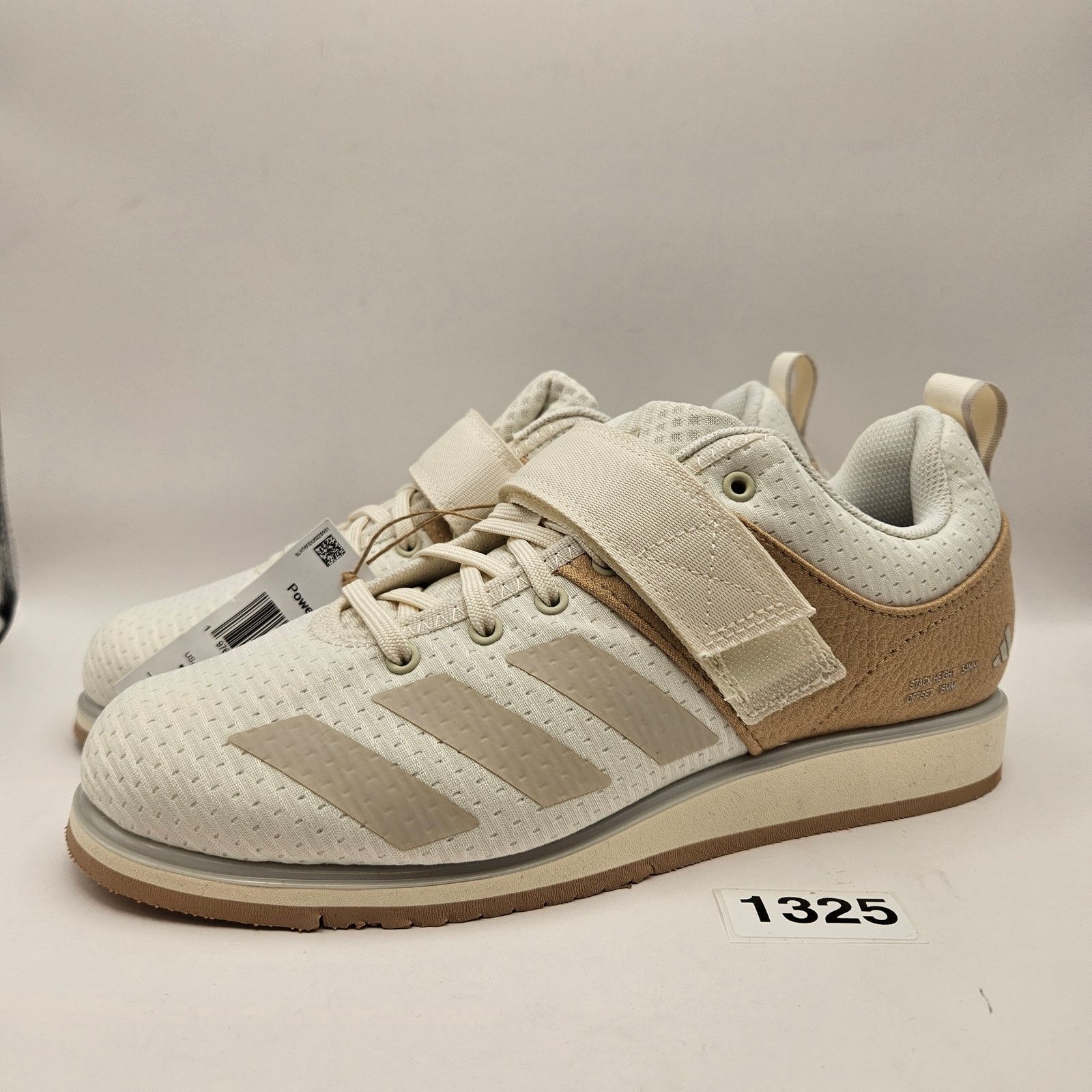 Adidas ADIDAS MEN'S 7 ADIPOWER III WEIGHTLIFTING SANDSTONE IH8235 Size US 7 / EU 40 - 1 Thumbnail