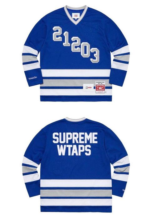 Supreme Supreme x Wtaps Mitchell & Ness Hockey Jersey Collab | Grailed