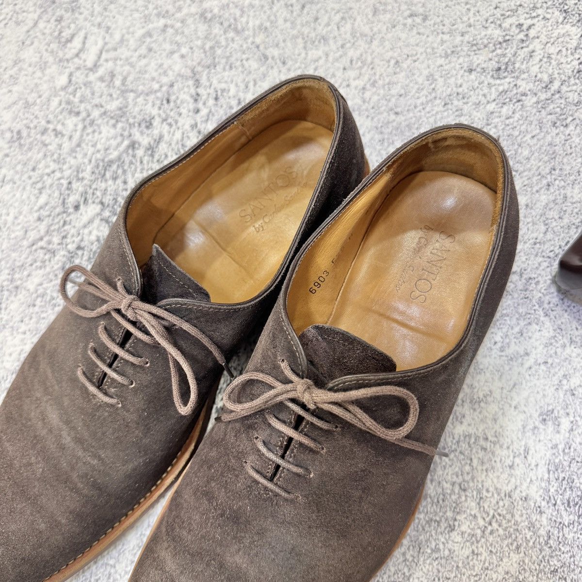 Carlos Santos Carlos Santos Mens Brown Suede Oxfords US9.5 UK8.5 Size US 9.5 / EU 42-43 - 11 Thumbnail