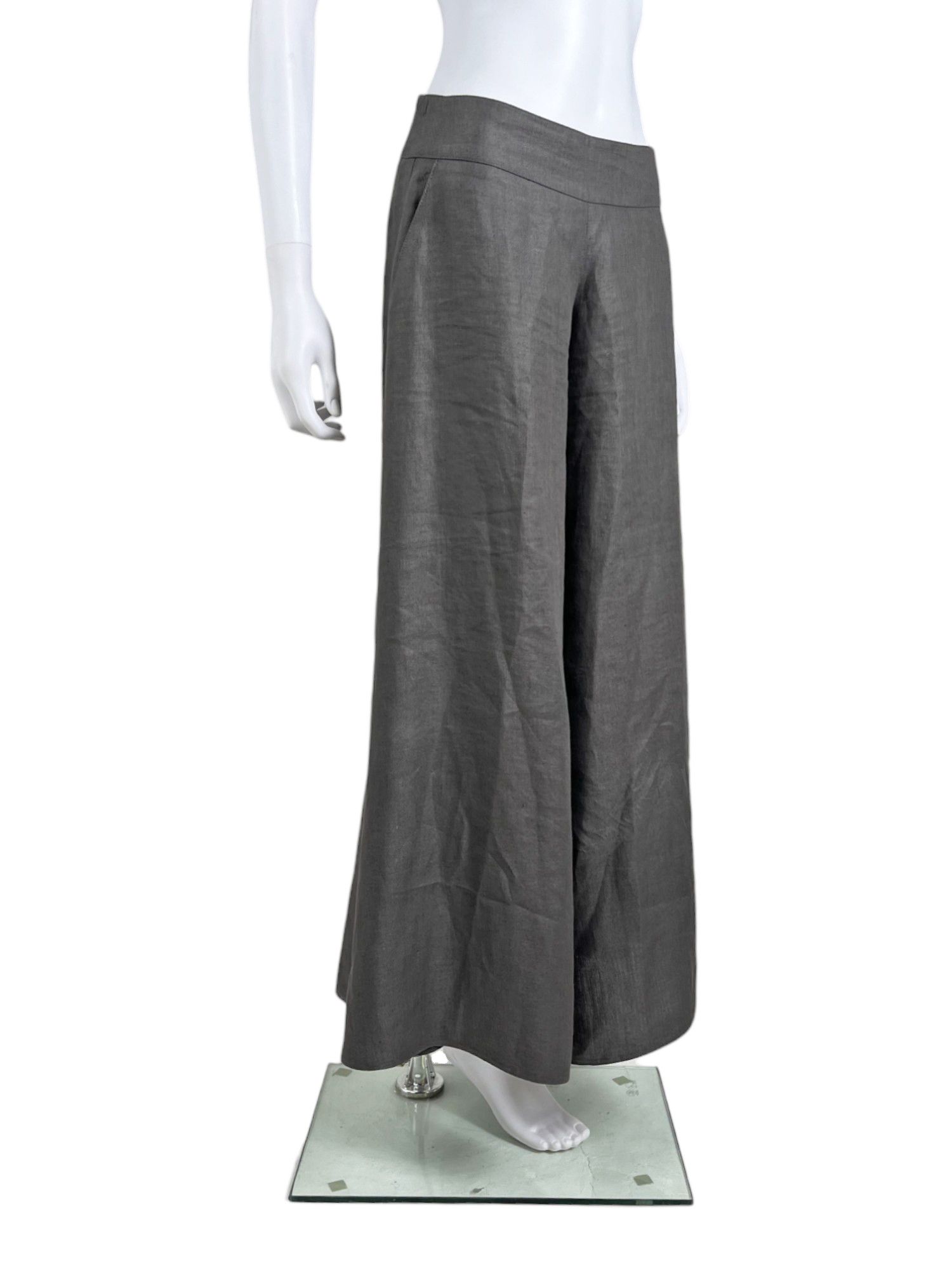 Emporio Armani F/W 2008 Grey Wide Pants Size 26" / US 2 / IT 38 - 2 Thumbnail
