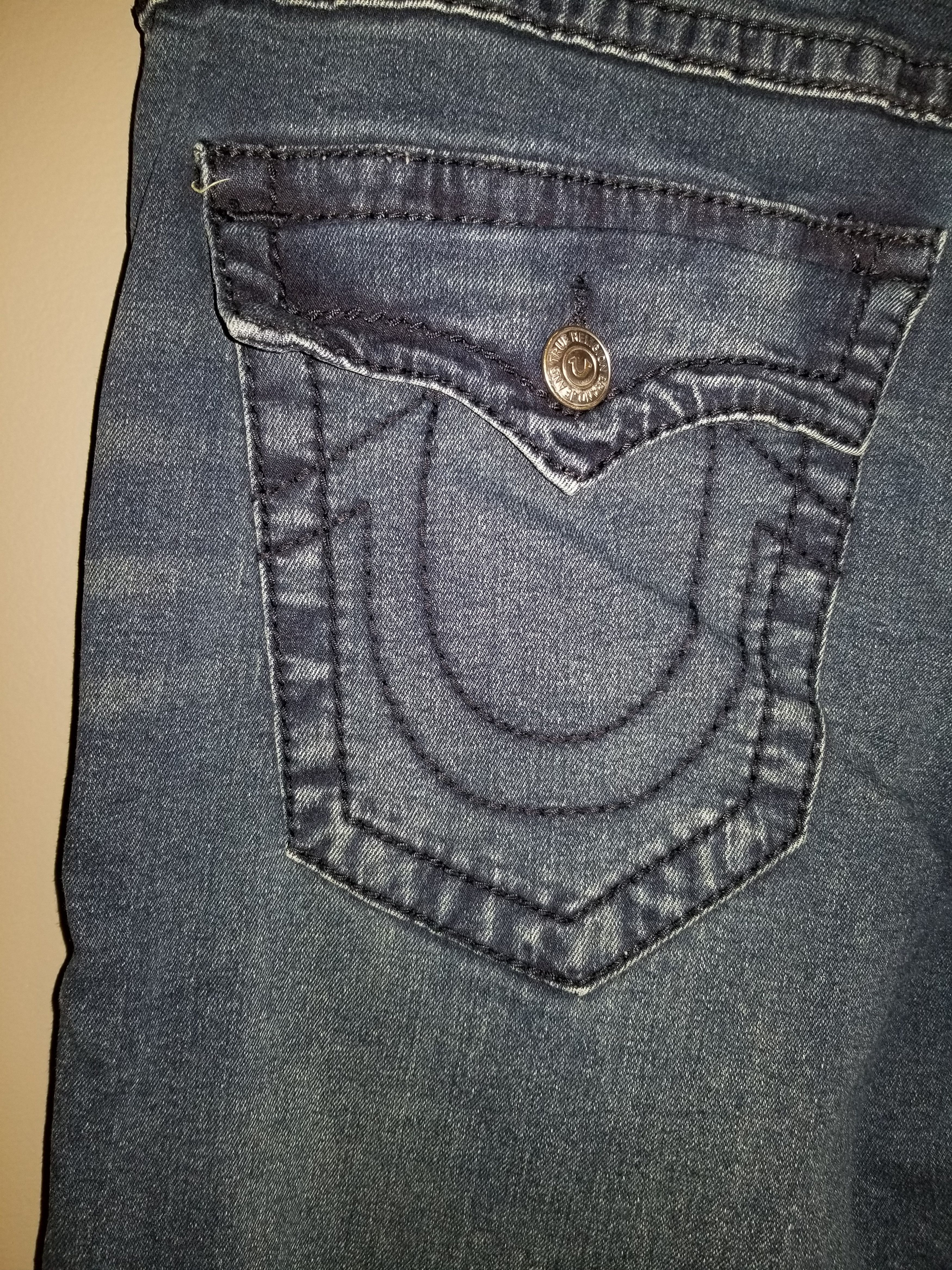 True Religion True religion black stitch jeans Size US 34 / EU 50 - 3 Thumbnail
