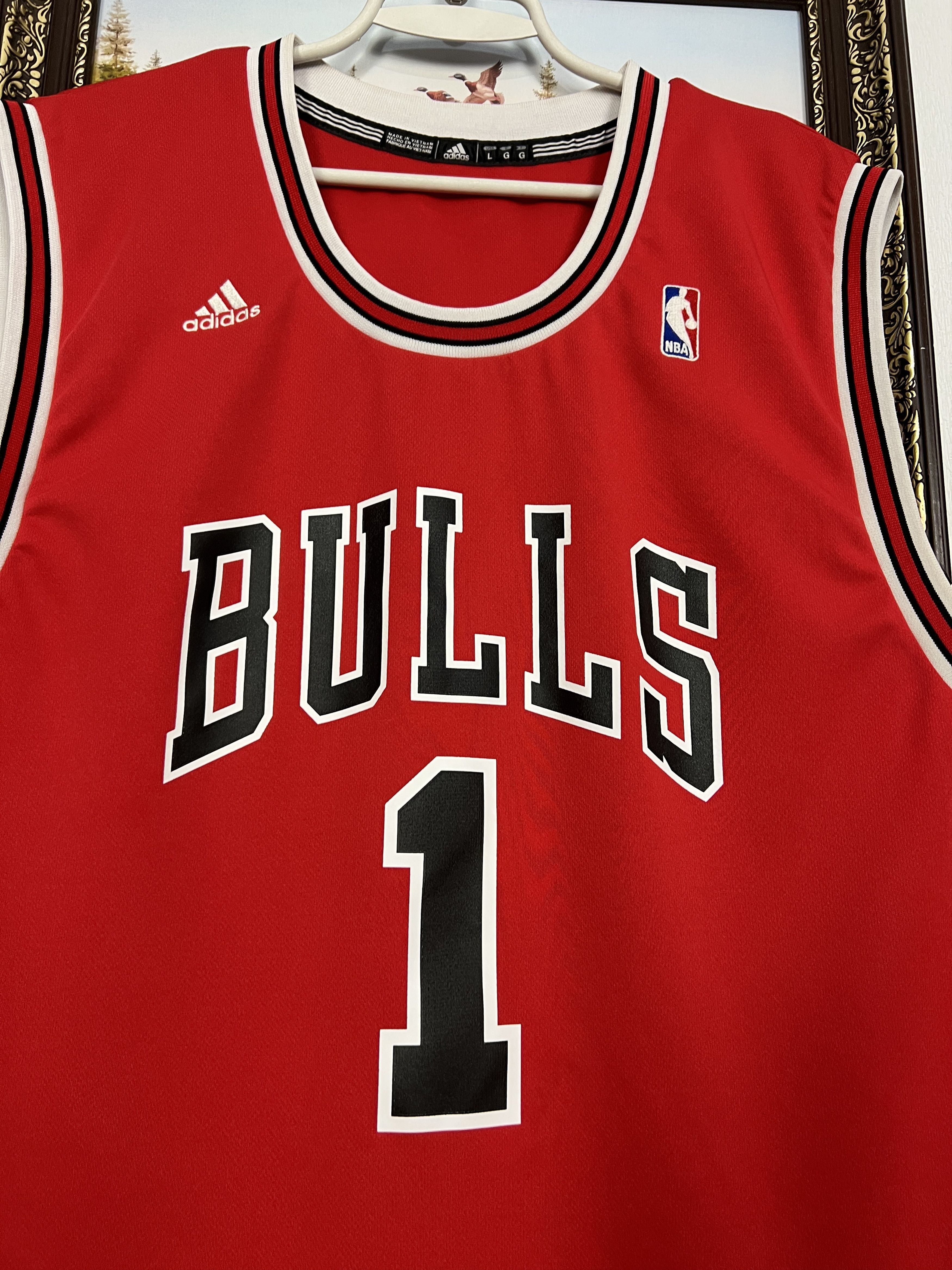 Adidas Vintage Chicago Bulls Derrick Rose #1 NBA Jersey Trikot Size US L / EU 52-54 / 3 - 3 Thumbnail