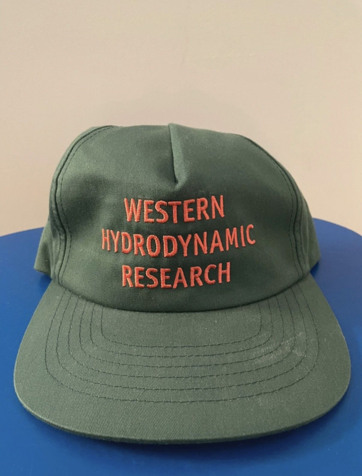 Western Hydrodynamic Research Green logo hat with bungee cord adjuster Size ONE SIZE - 1 Thumbnail