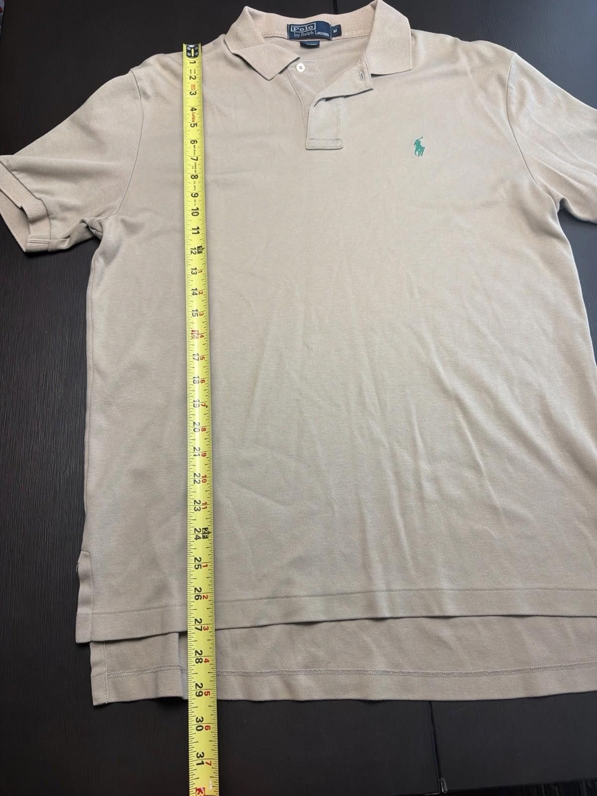 Polo Ralph Lauren Polo Ralph Lauren Polo Shirt Mens M Green Beige Pony Size US XXL / EU 58 / 5 - 3 Thumbnail