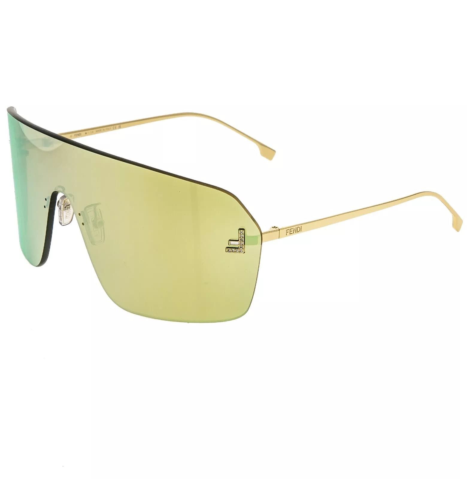 Fendi FENDI FIRST 4121 Gold Mirrored Fashion Sunglasses FE4121US Size ONE SIZE - 4 Thumbnail