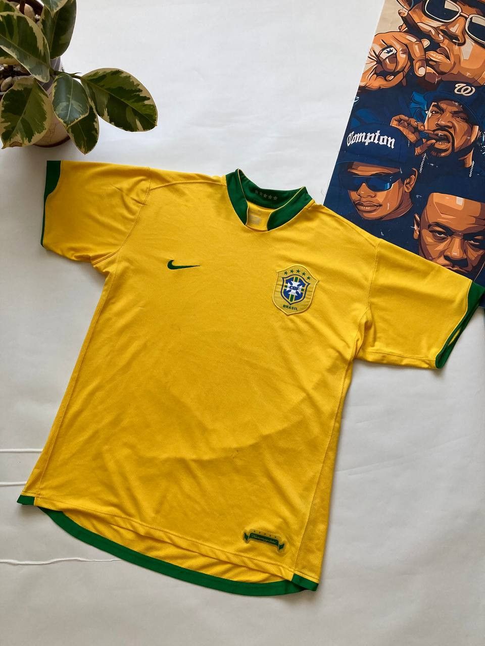 Nike Vintage 2006 2007 Nike Brasil Jersey Size US XL / EU 56 / 4 - 1 Thumbnail