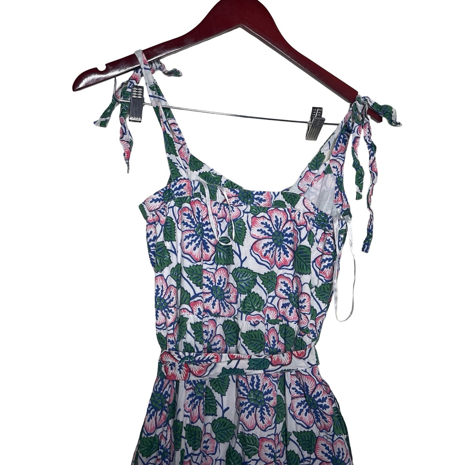 Other Beau & Ro Floral 100% cotton Maxi dress sz S Size S / US 4 / IT 40 - 6 Thumbnail