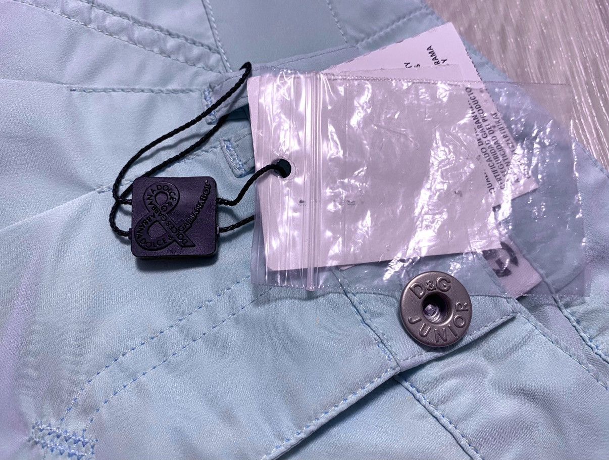 Dolce & Gabbana NWT Women’s Junior D&G Blue Polyester Shorts Capri Size 26" / US 2 / IT 38 - 8 Thumbnail