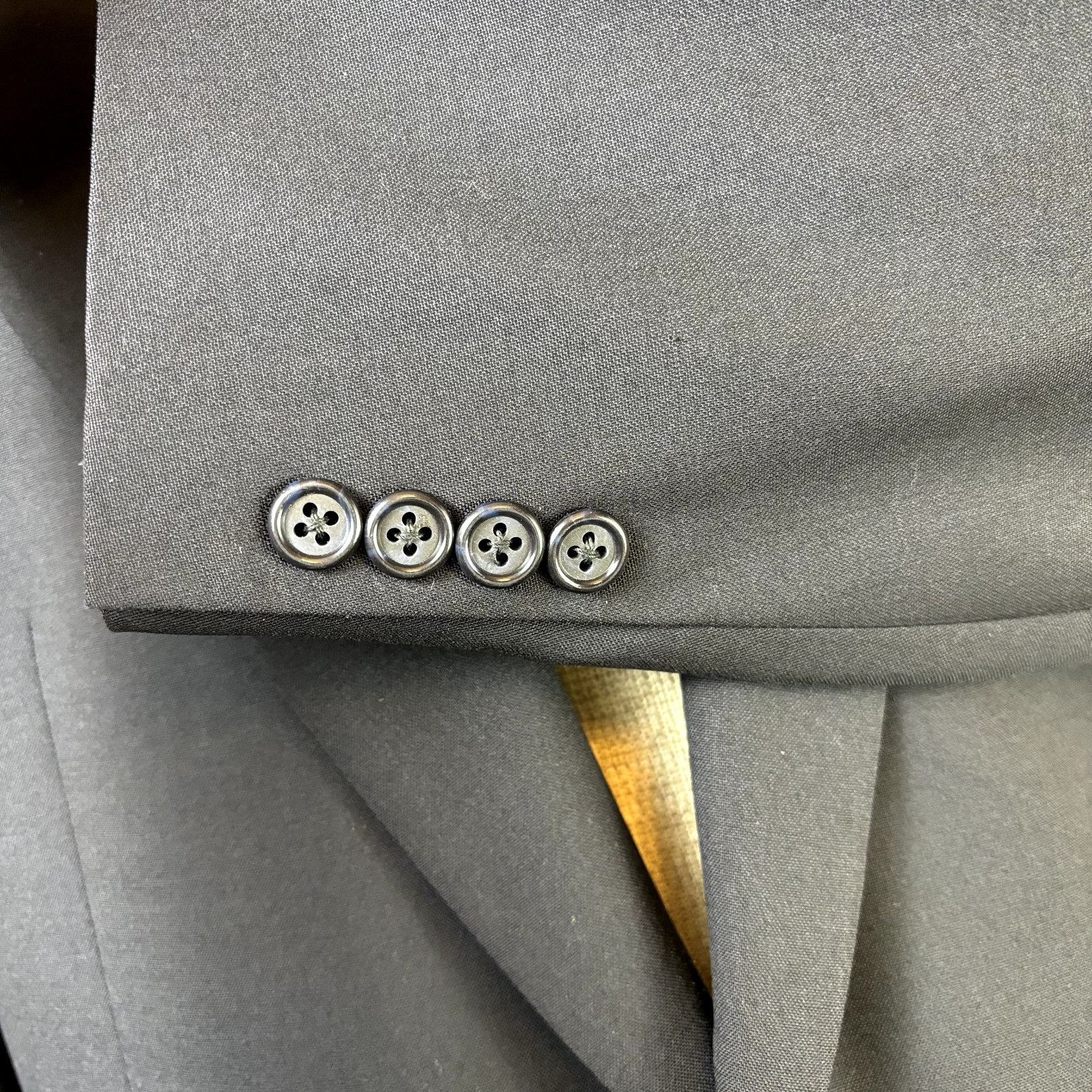 Burberry Burberrys Men's Sport Coat Blazer Navy Blue Size 44 Super 10 Size 42S - 5 Thumbnail