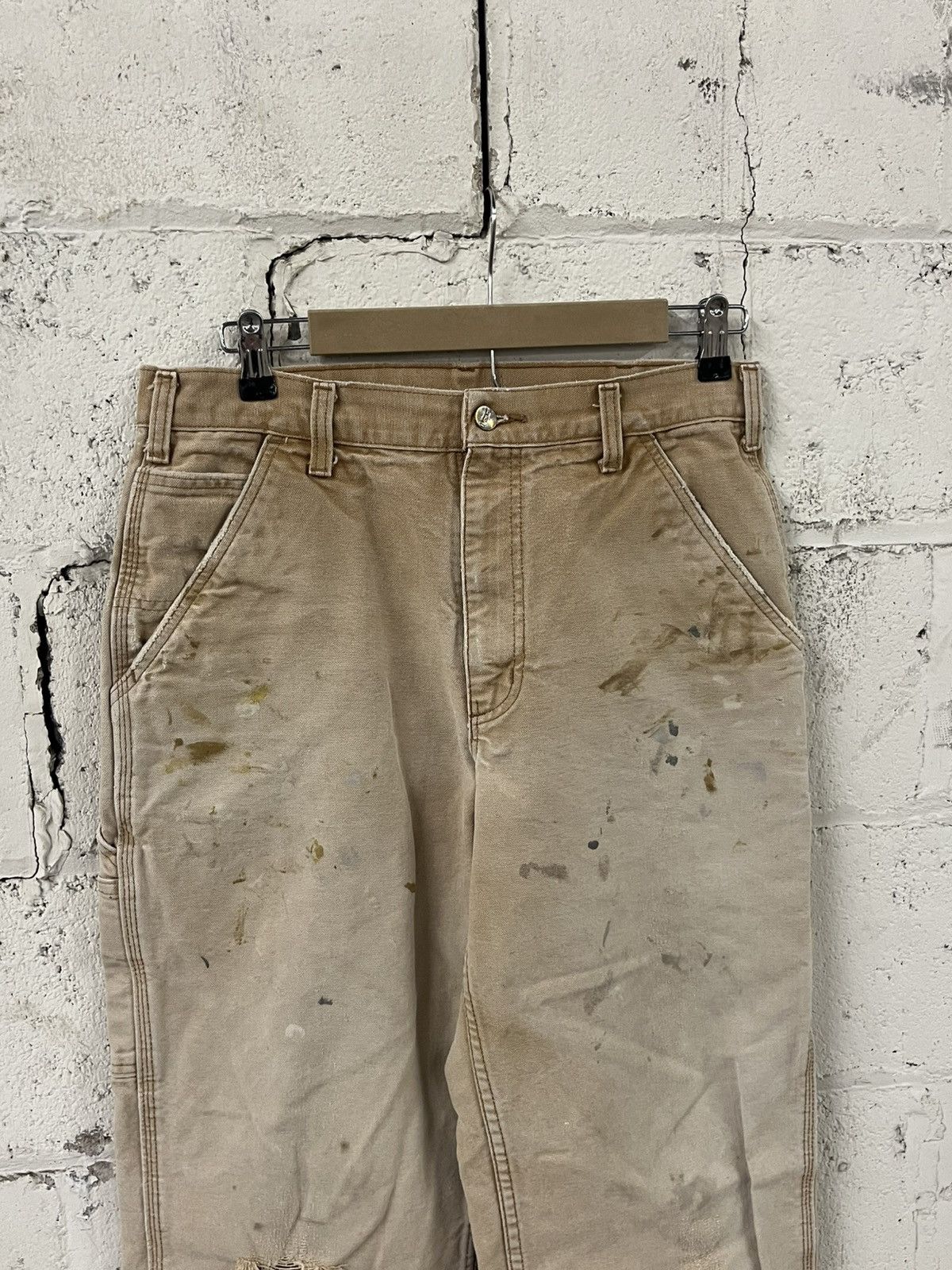 Carhartt Thrashed and faded carhartt carpanter pants skater grunge Size US 30 / EU 46 - 6 Thumbnail