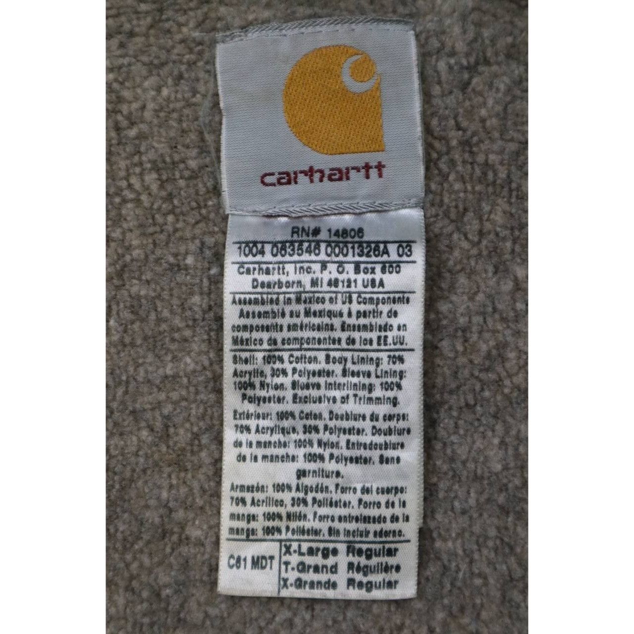 Carhartt Vintage Carhartt C61 Sherpa Jacket XL Blue Canvas Workwear Size US XL / EU 56 / 4 - 3 Thumbnail