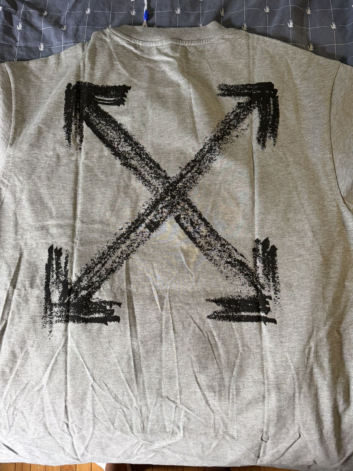Off-White Off-White Chalk Arrow Skate Fit Tee Heather Grey Size XXL Size US XXL / EU 58 / 5 - 10 Thumbnail