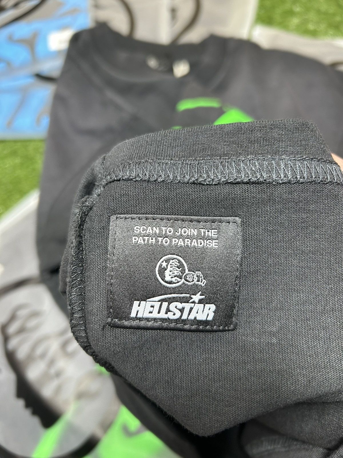 HELLSTAR Hellstar classic tee black/green Size US XL / EU 56 / 4 - 5 Thumbnail