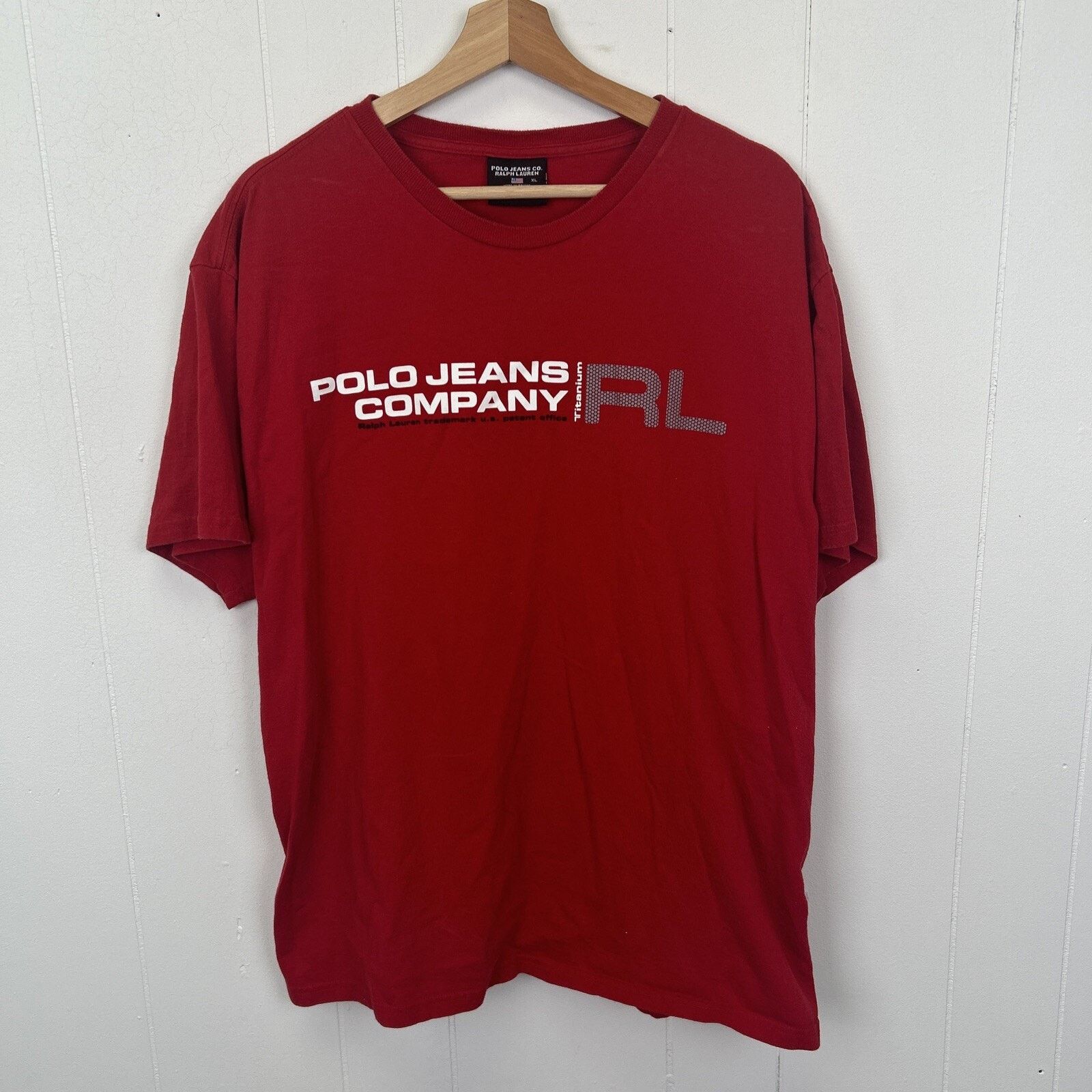 Ralph Lauren Polo Jeans Co. Ralph Lauren Titanium Red Y2K Size XL Size US XL / EU 56 / 4 - 1 Thumbnail