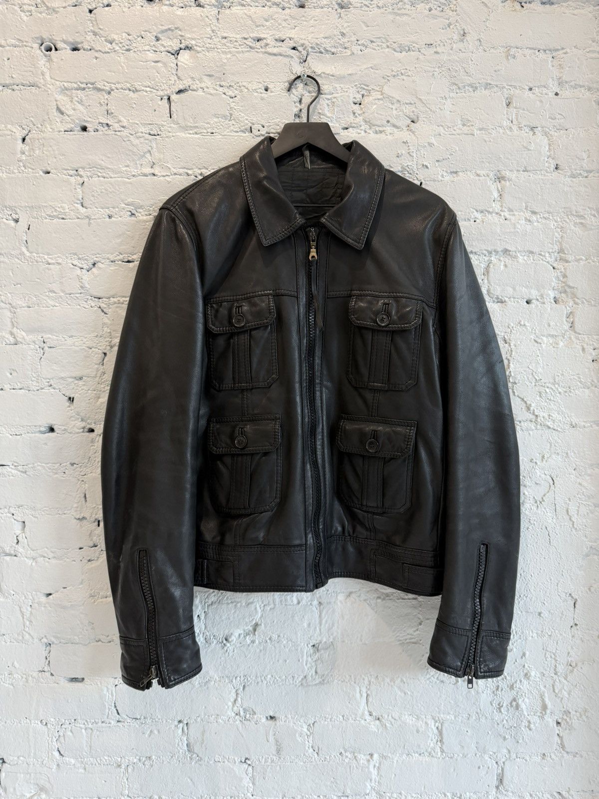 Dior A/W 2007 DIOR ‘NAVIGATE’ FOUR POCKET LEATHER JACKET Size US M / EU 48-50 / 2 - 1 Thumbnail