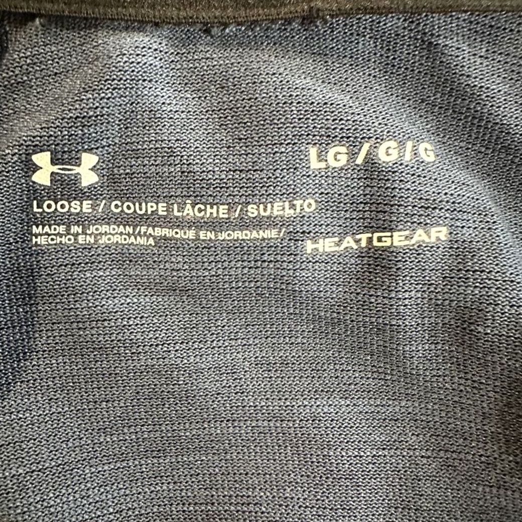 Under Armour Under Armour Lightweight Golf Sweater Men Large Heat Gear Blue Spellout Half Zip Pullover Mock Neck 1/2 Zip Size US L / EU 52-54 / 3 - 4 Thumbnail