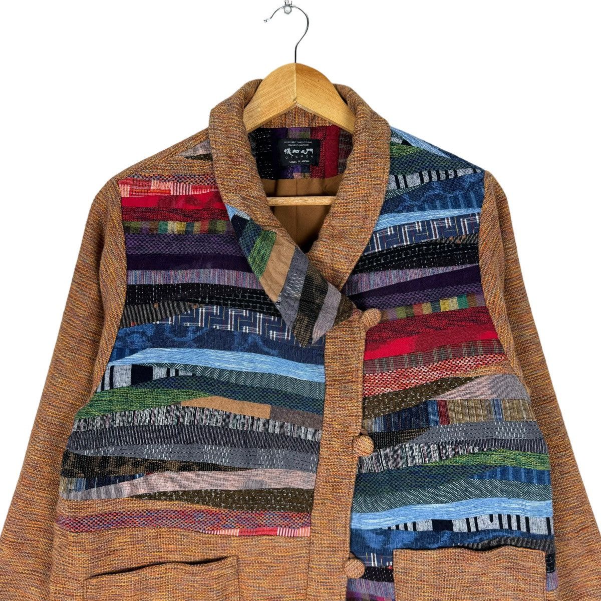 Vintage 🌟GIEMON KASURI JAPAN PATCHWORK JACKET LIKE KAPITAL Size M / US 6-8 / IT 42-44 - 2 Thumbnail