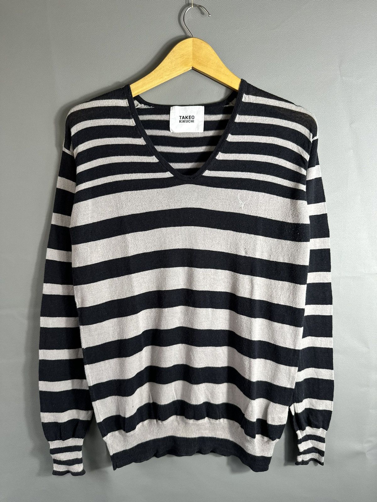 Hysteric Glamour JAPANESE TAKEO KIKUCHI STRIPED KURT COBAIN GRUNGE STYLE Size US S / EU 44-46 / 1 - 1 Thumbnail