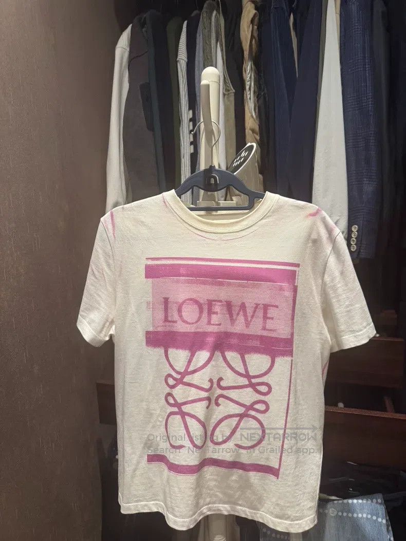 Loewe LOEWE Printed White Short Sleeve T-Shirt Size M / US 6-8 / IT 42-44 - 1 Thumbnail