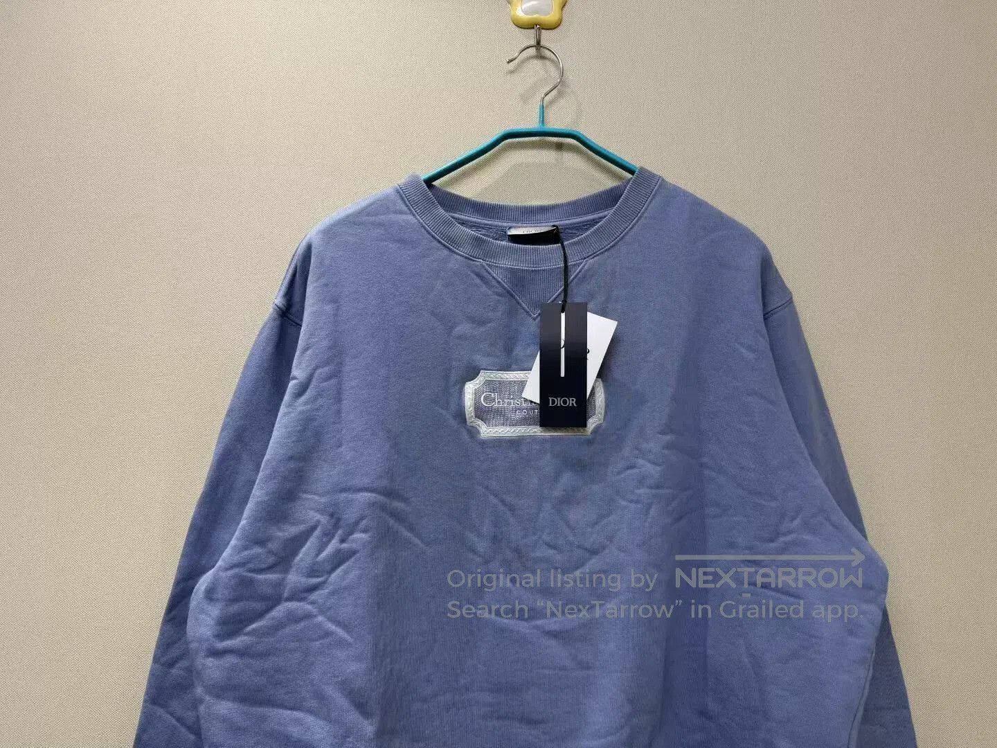 Dior dior blue embroidered logo sweatshirt with tags. Size US XL / EU 56 / 4 - 2 Thumbnail