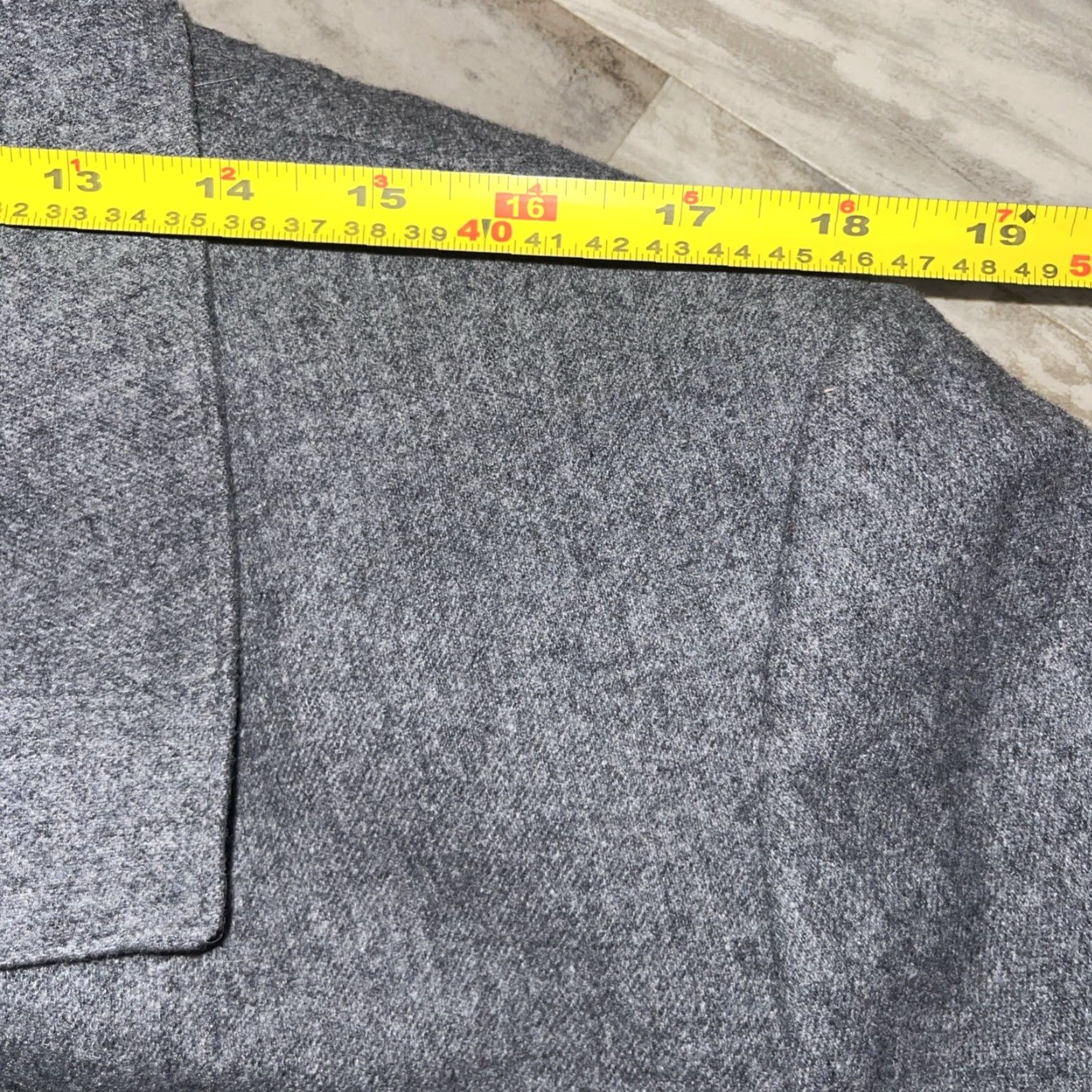 Pendleton VINTAGE Pendleton Blazer Women’s Gray 22W 100% Wool Notch One-Button Single-Breasted Short Sleeve Size 3XL / US 20-22 - 7 Thumbnail
