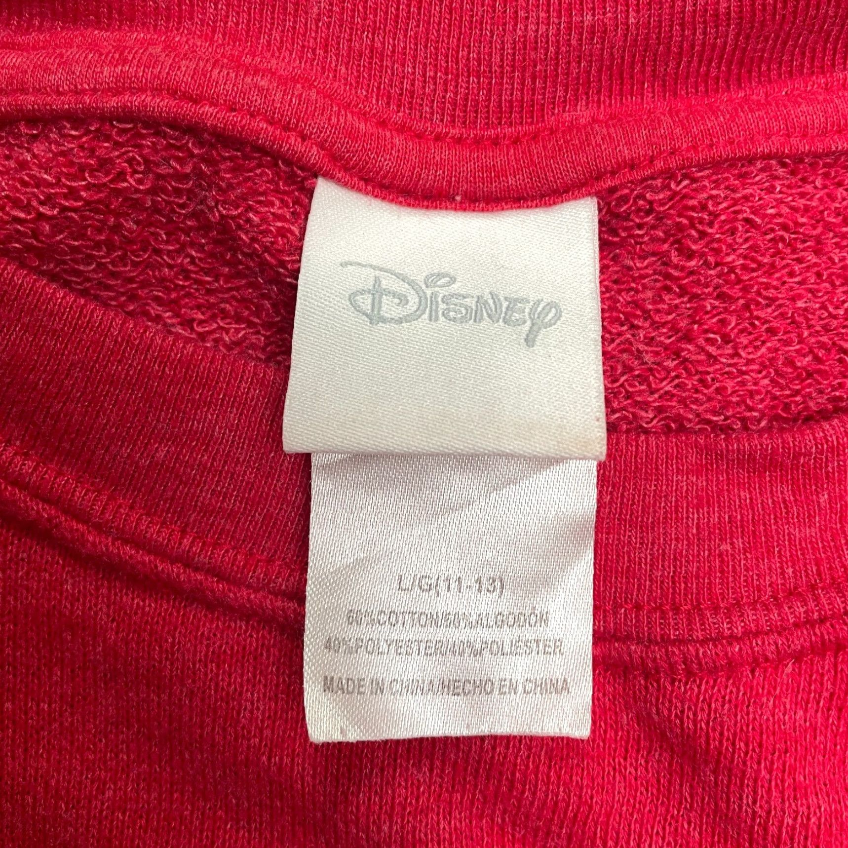 Disney Disney Mickey Mouse Pullover Sweatshirt Juniors L Red Crew Neck Cartoon Disney Man Woman? Size L / US 10 / IT 46 - 6 Thumbnail
