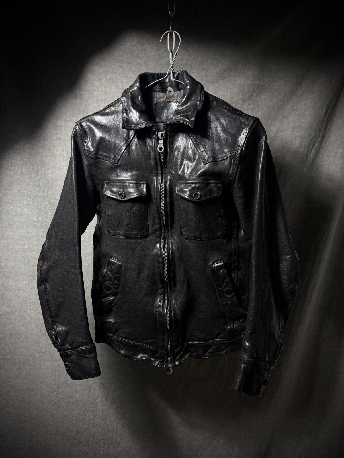 Isamu Katayama Backlash 16AW Cow Leather Jacket