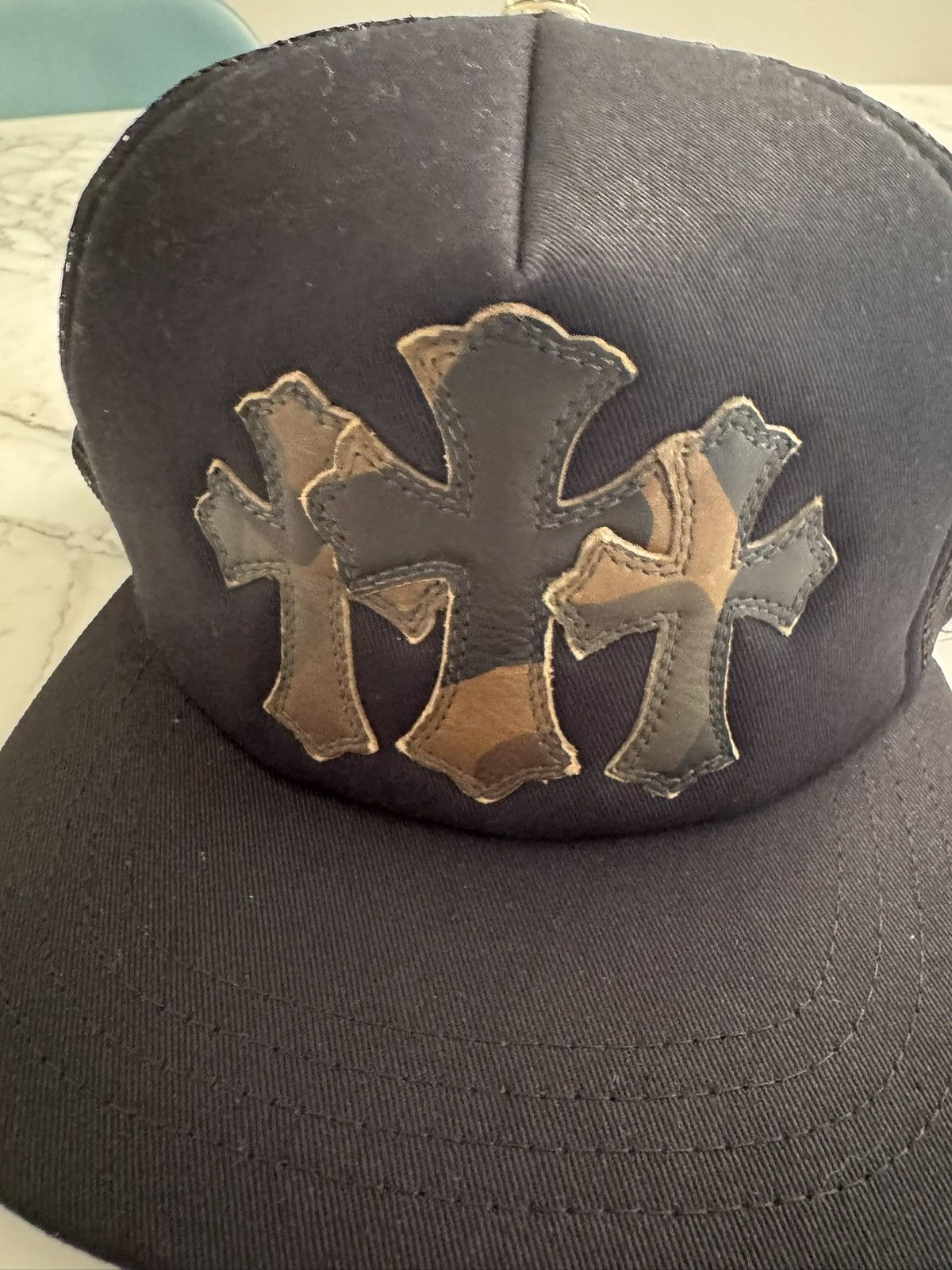 Chrome Hearts Chrome hearts cap triple cross military Size ONE SIZE - 4 Thumbnail