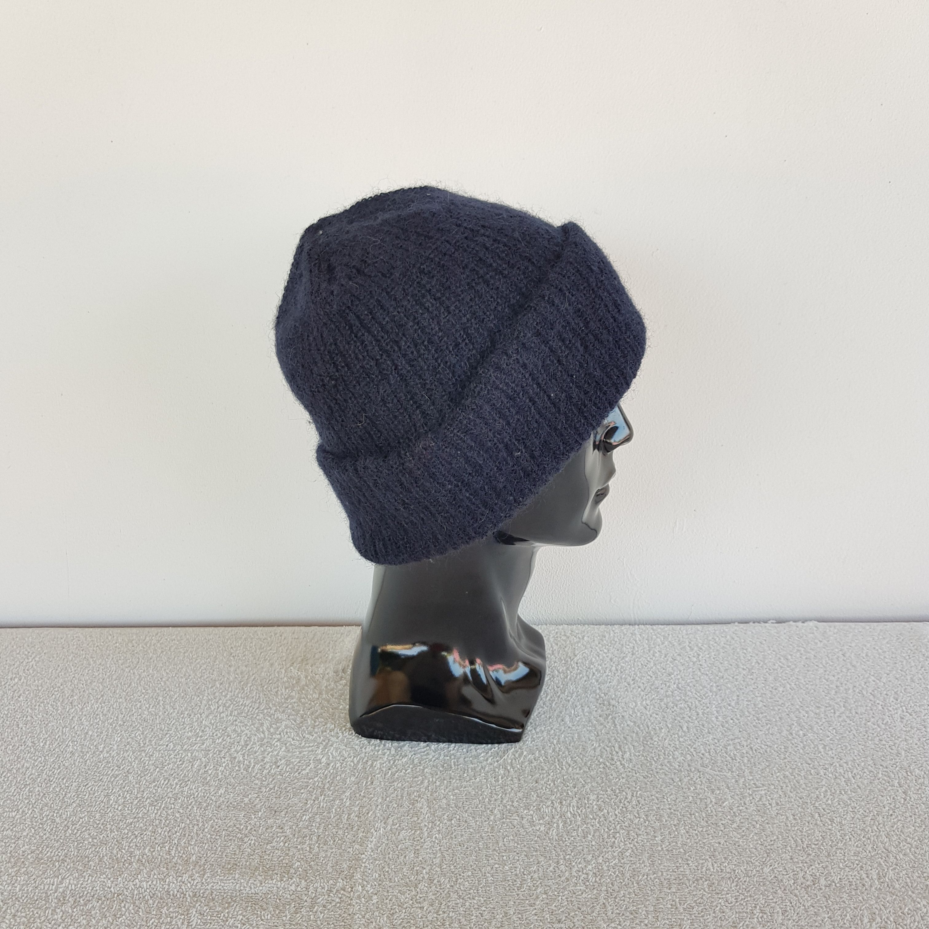 Japanese Brand Vintage OWF Wool Beanie 90s Knit Crochet Snow Caps Hats Size ONE SIZE - 3 Thumbnail