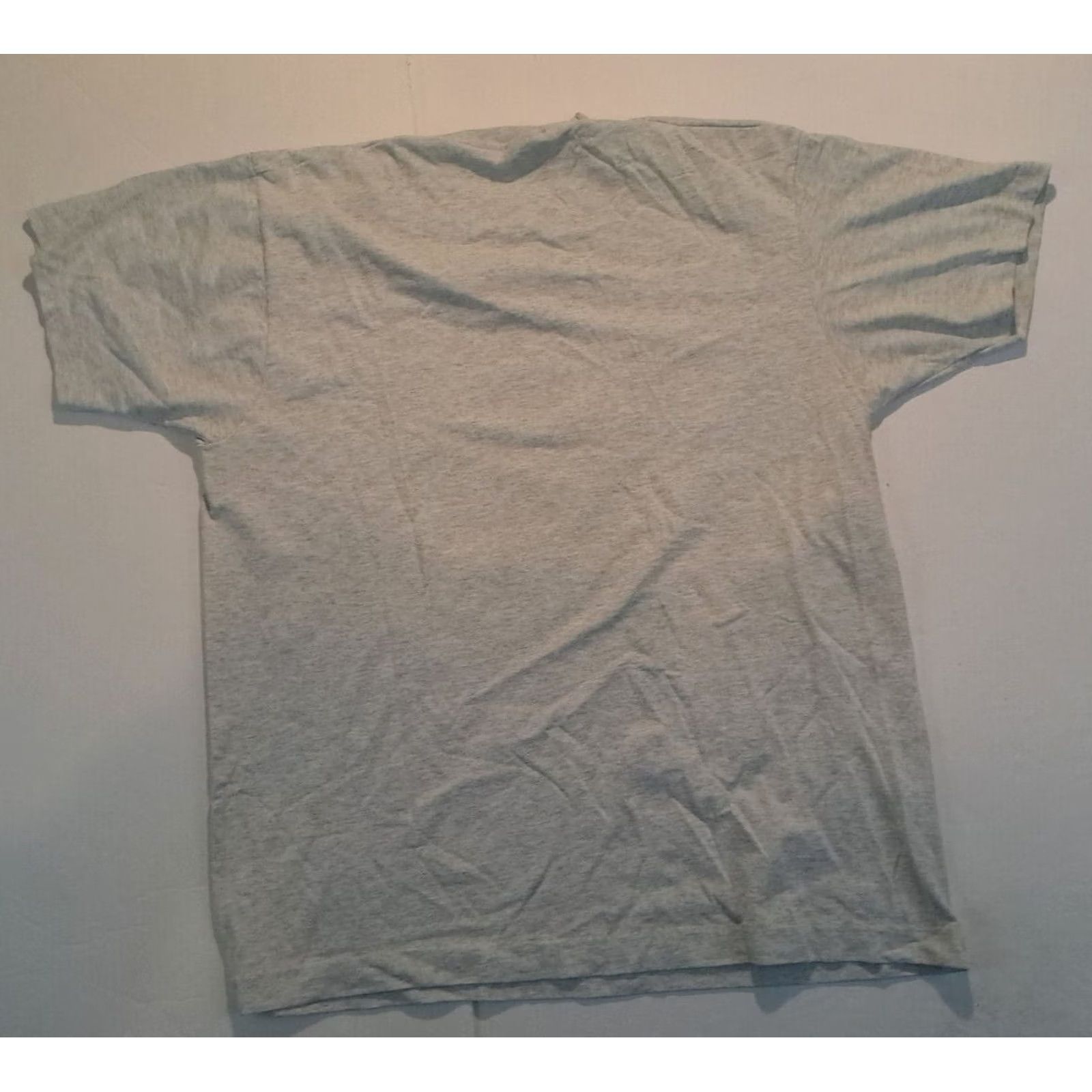 Fruit Of The Loom VINTAGE Rivertown Detroit USA Made T-Shirt Mens L Light Grey 1990s Stitch Short Sleeve Solid Size US L / EU 52-54 / 3 - 5 Thumbnail