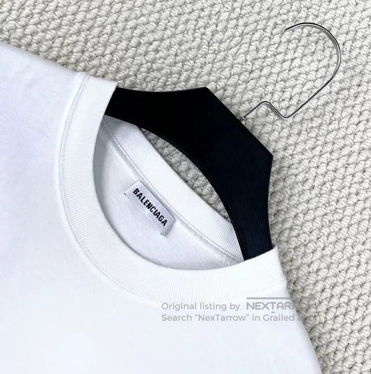 Balenciaga balenciaga white logo short sleeve t. Size US M / EU 48-50 / 2 - 3 Thumbnail