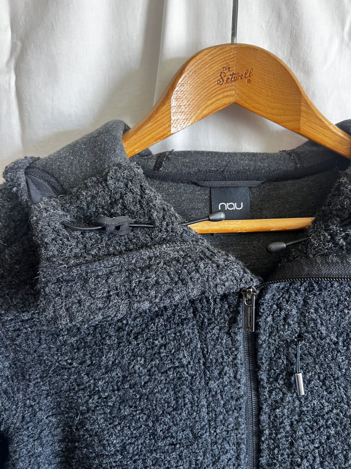 nau Nau Recycled Wool Tech Hoodie Jacket Black Small Size US S / EU 44-46 / 1 - 3 Thumbnail