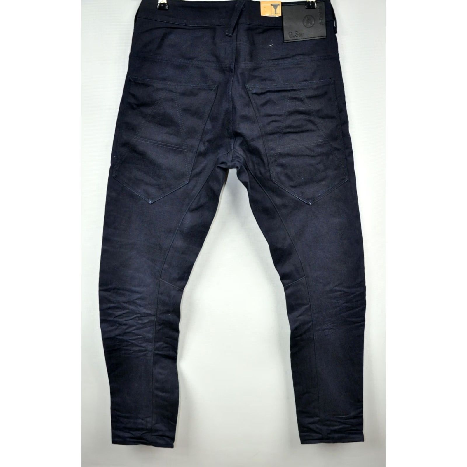 G-Star G-Star A Crotch Tapered Jeans Mens W30/L34 Blue Denim 5-Pocket Classic Regular Fit 100% Cotton Raw Wash - G-Star RAW Size US 30 / EU 46 - 3 Thumbnail