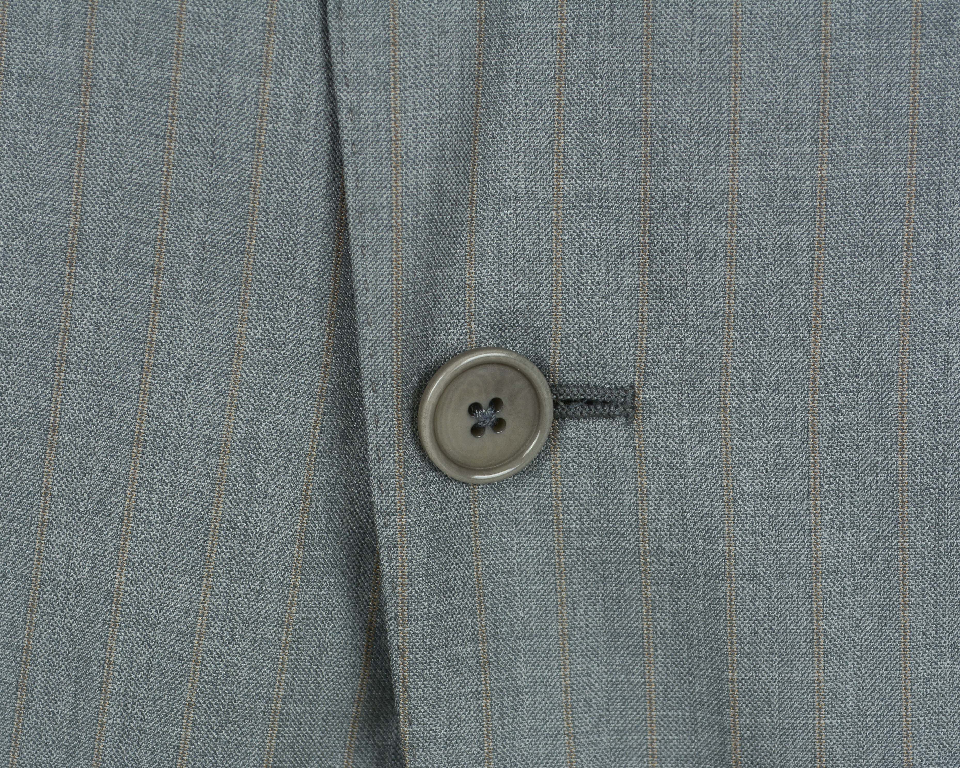Ermenegildo Zegna Blazer Trofeo 600 Pinstriped US 44R Suit Jacket Silk Coat XL Size 44R - 3 Thumbnail