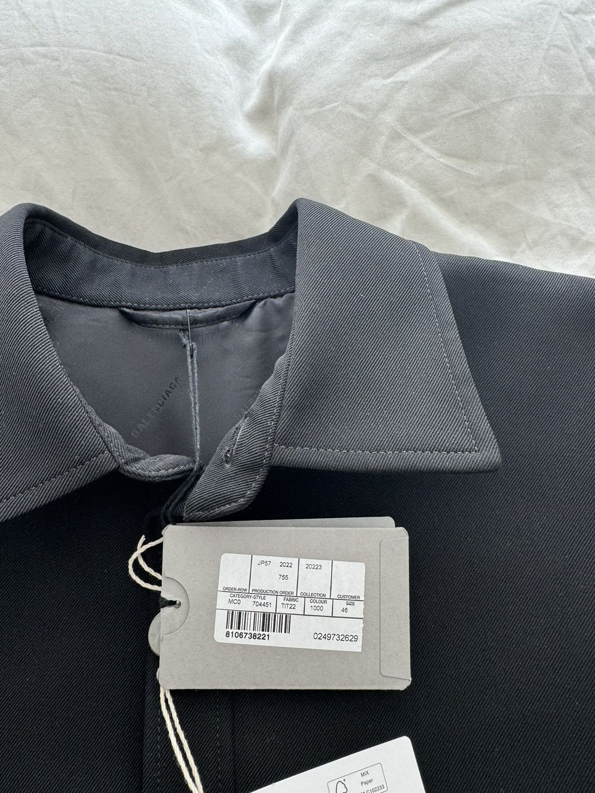Balenciaga FW22 Lost Tape Wool Twill Overshirt Size US S / EU 44-46 / 1 - 2 Thumbnail