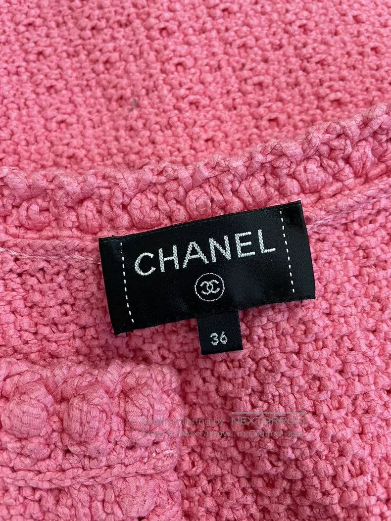 Chanel Chanel Watermelon red knitted vest jacket Size XS / US 0-2 / IT 36-38 - 4 Thumbnail