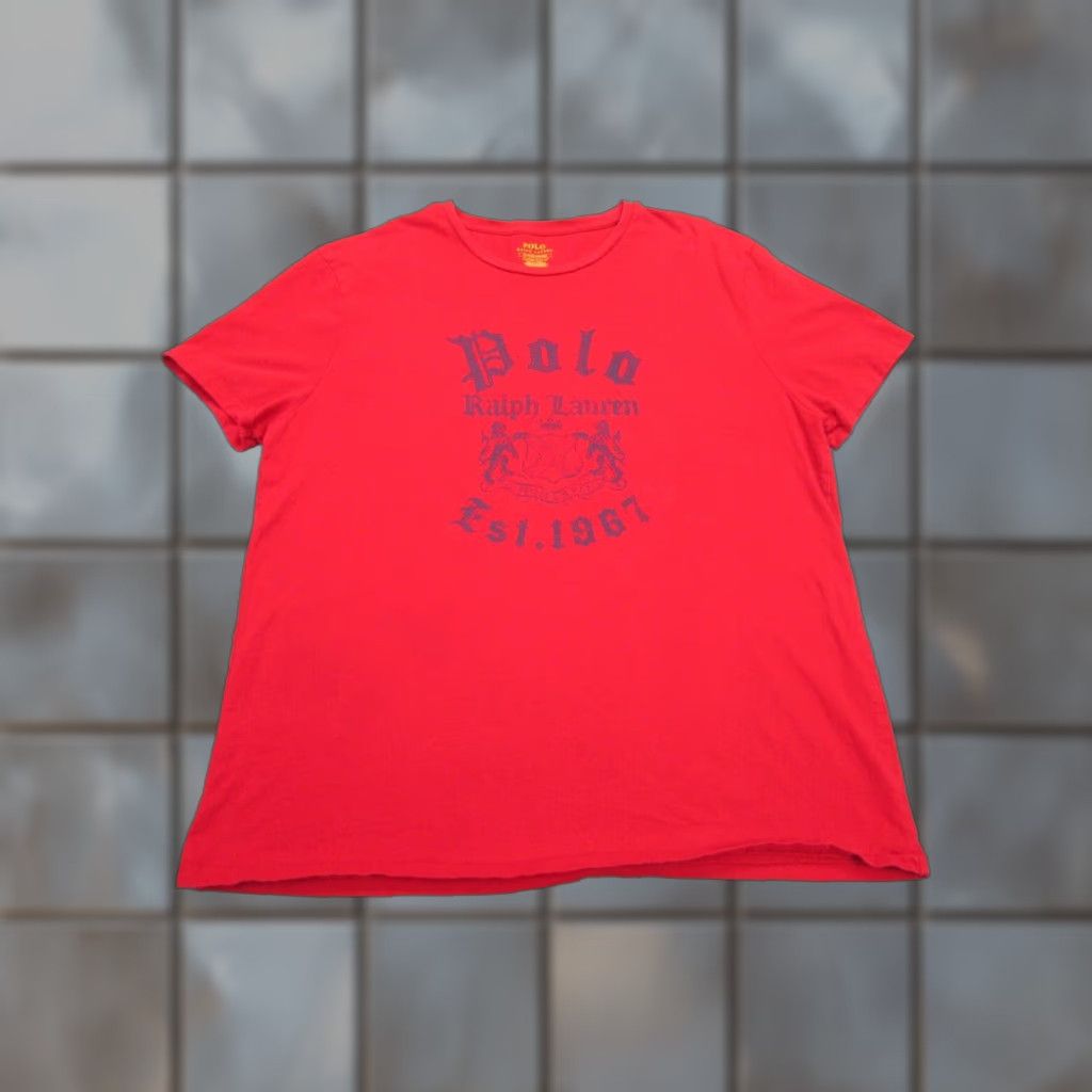 Polo Ralph Lauren Polo Ralph Lauren Slim Fit Short Sleeve Crew Neck Mens XL Red Jersey T-Shirt Size US XL / EU 56 / 4 - 1 Thumbnail