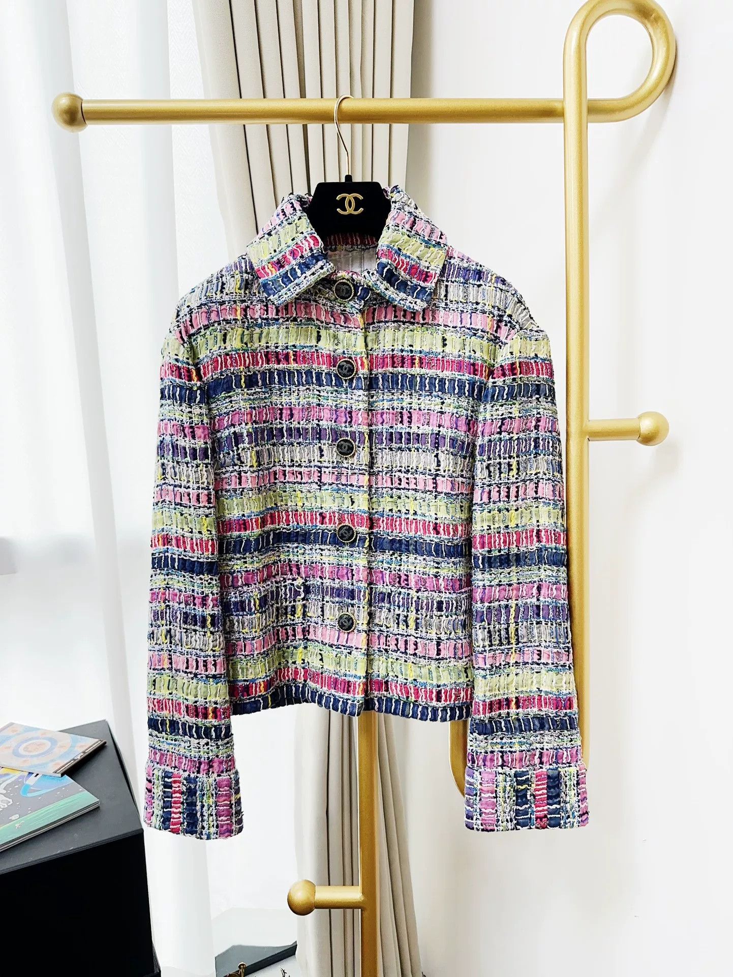 Chanel Chanel 21P Colorful Mosaic Short Jacket Size US S / EU 44-46 / 1 - 1 Thumbnail