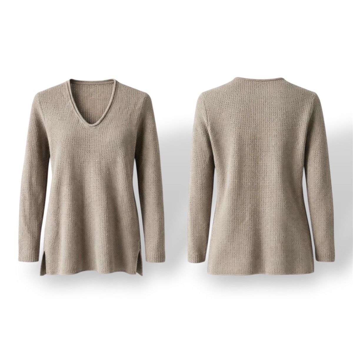 Fedeli FEDELI MADE IN ITALY CASHMERE WOMEN LONG SWEATER SIZE 38 Size XS / US 0-2 / IT 36-38 - 2 Thumbnail