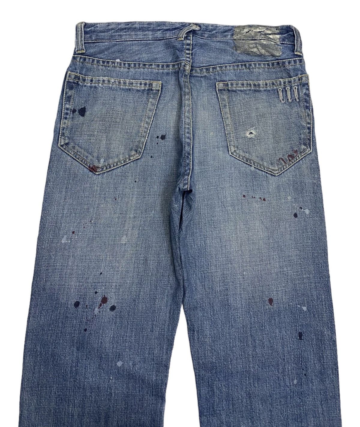 Beams Plus VINTAGE BEAMS PAINTER DISTRESSED DENIM JEANS Size US 32 / EU 48 - 6 Thumbnail