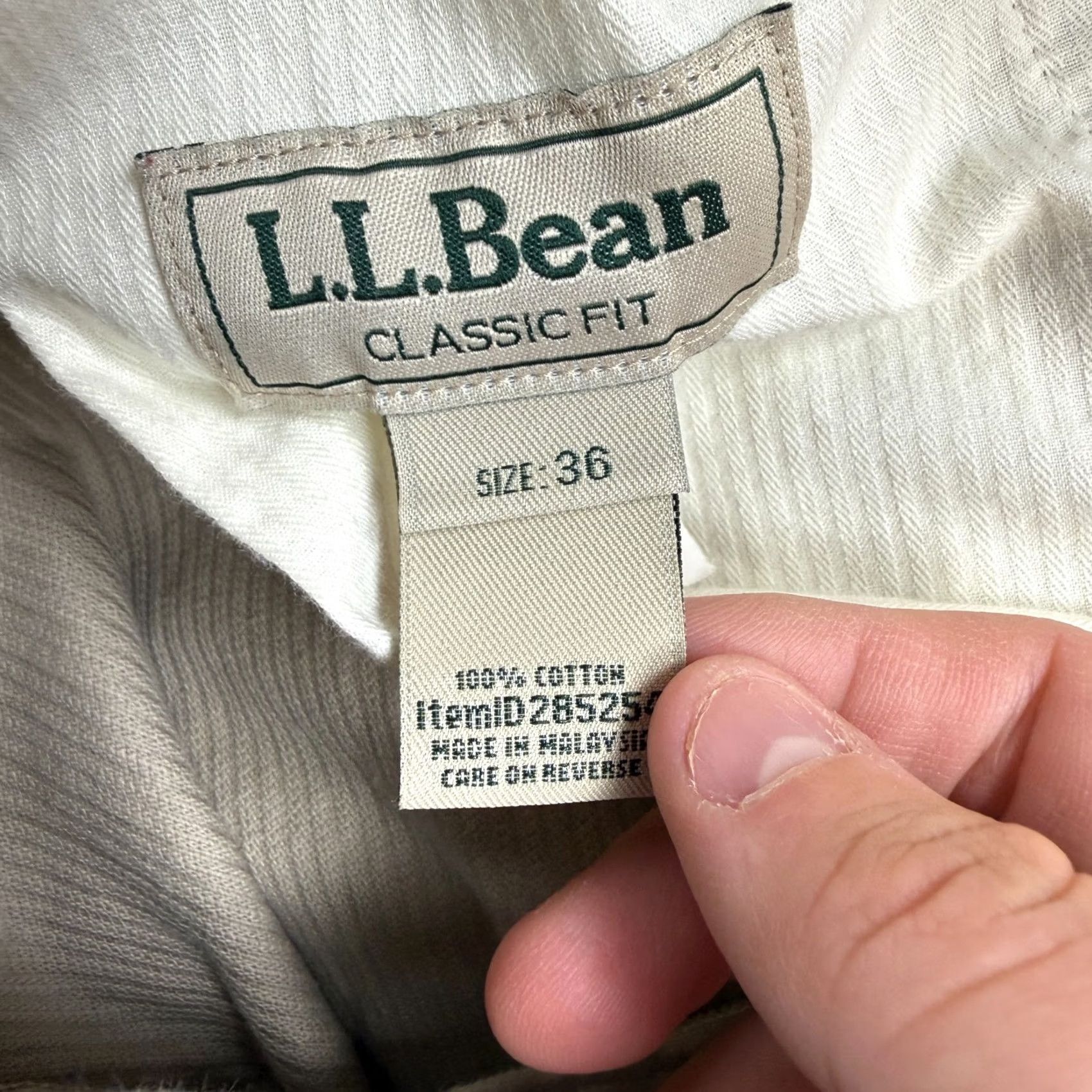 Vintage L.L. Bean Corduroy Pants Mens 36 Beige Wide Wale Classic Straight Trouser Pants Size US 36 / EU 52 - 4 Thumbnail