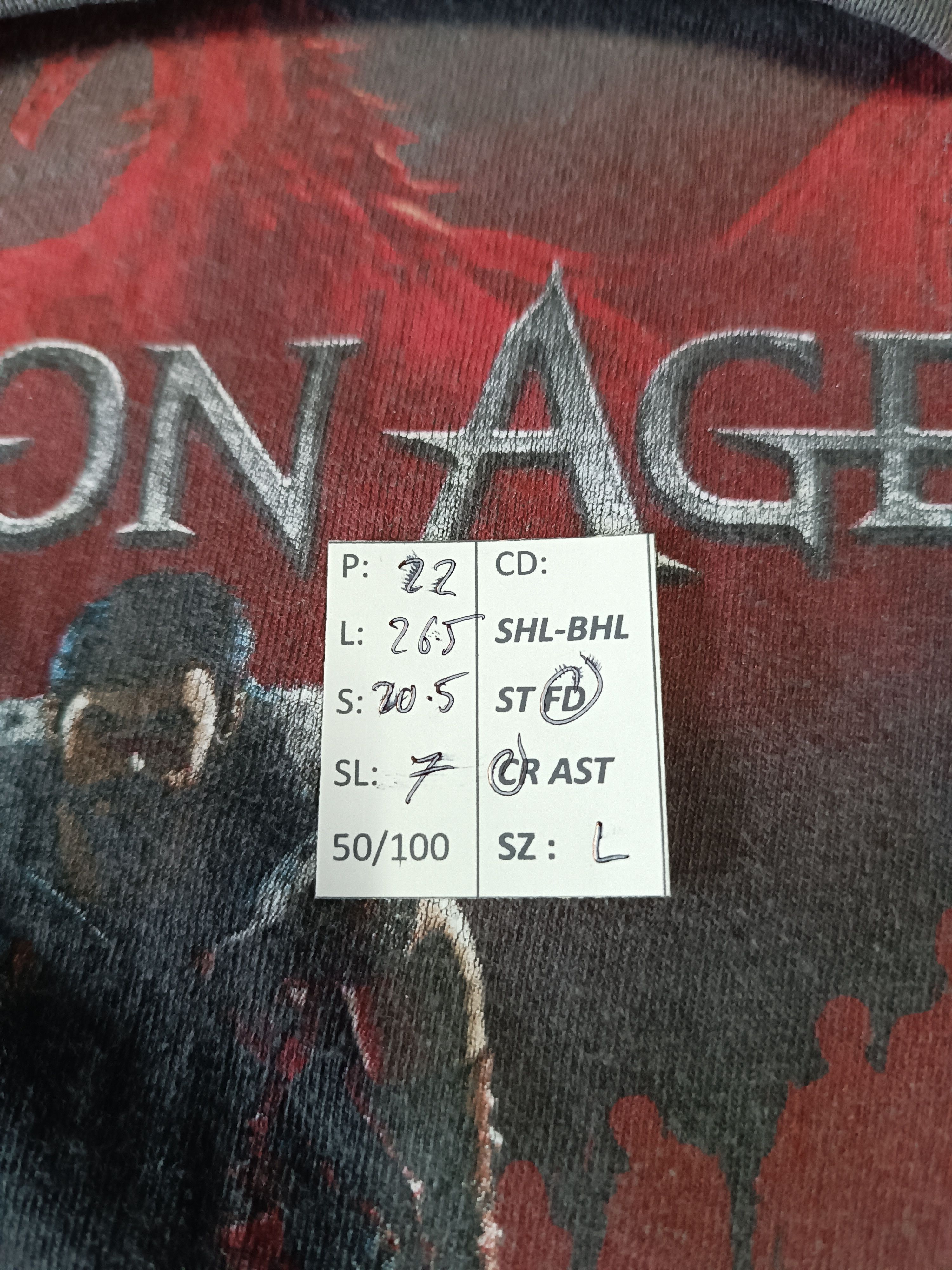 Playstation VINTAGE 2011 DRAGON AGE 2 RPG GAME TEE CRYSIS MASS EFFECT Size US L / EU 52-54 / 3 - 14 Thumbnail